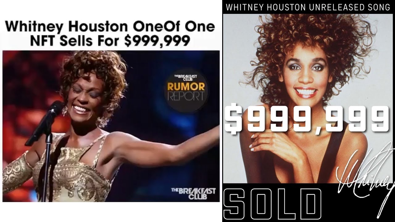 NFT marketplace OneOf Unreleased Recording Of Whitney Houston Has Sold As An NFT For $999,999!