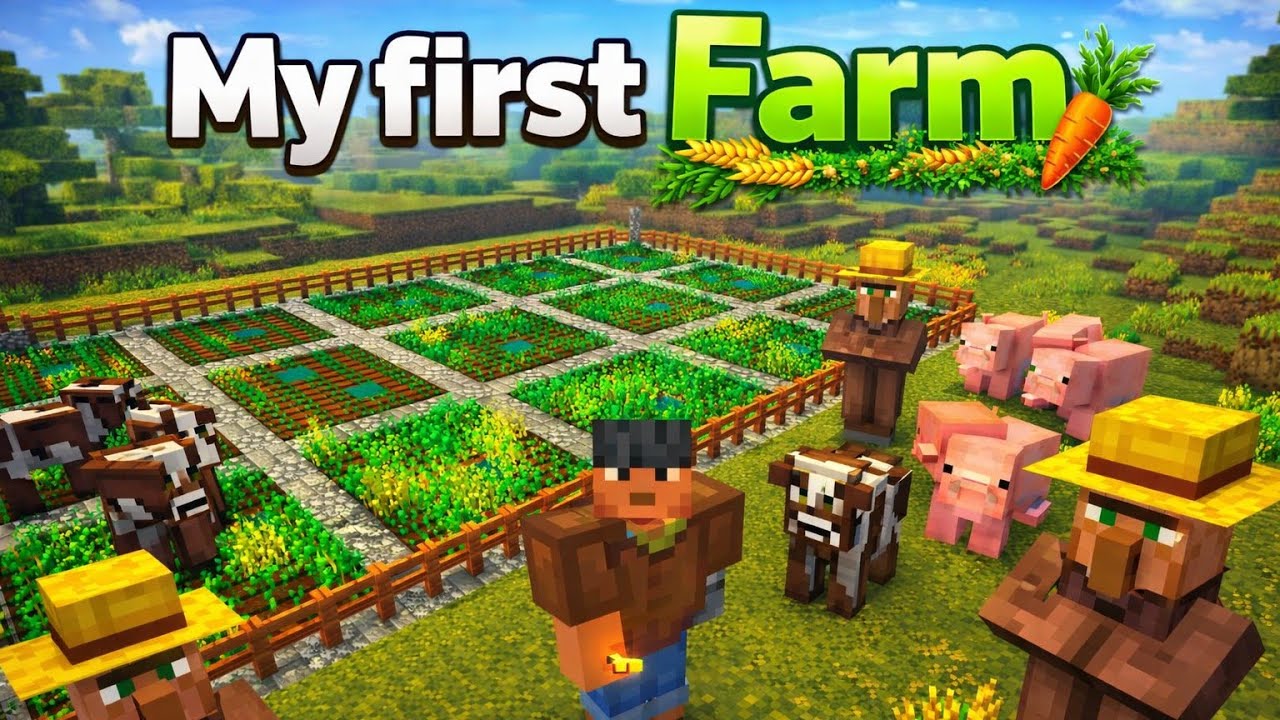 Minecraft Biggest Farm Build 🔥 Solo Survival Series Day-3 In Minecraft 😎