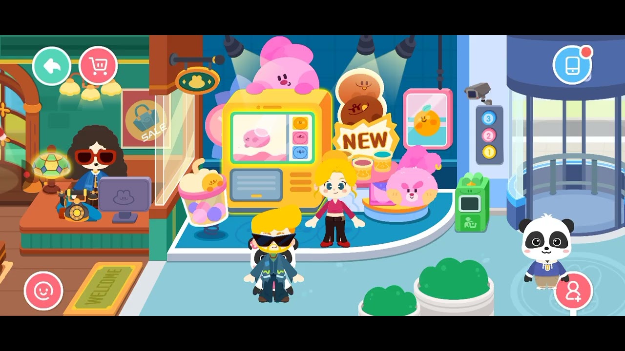 kiki dan miumiu supermarket di unlad mau ikutan nimbrung | babybus kota duniaku 