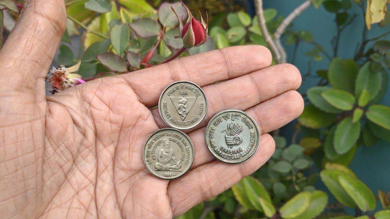 Top-3 Collectable 5 Rupees Coin Noida mint | Rare 5 Rupees 1995-1996