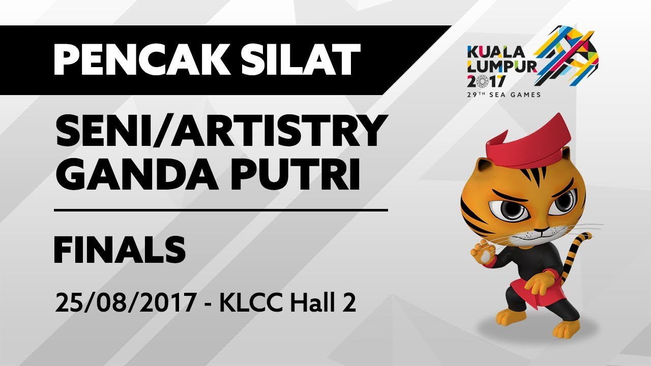 KL2017 29th SEA Games | Pencak Silat (Seni/Artistry) - Ganda Putri FINALS | 25/08/2017