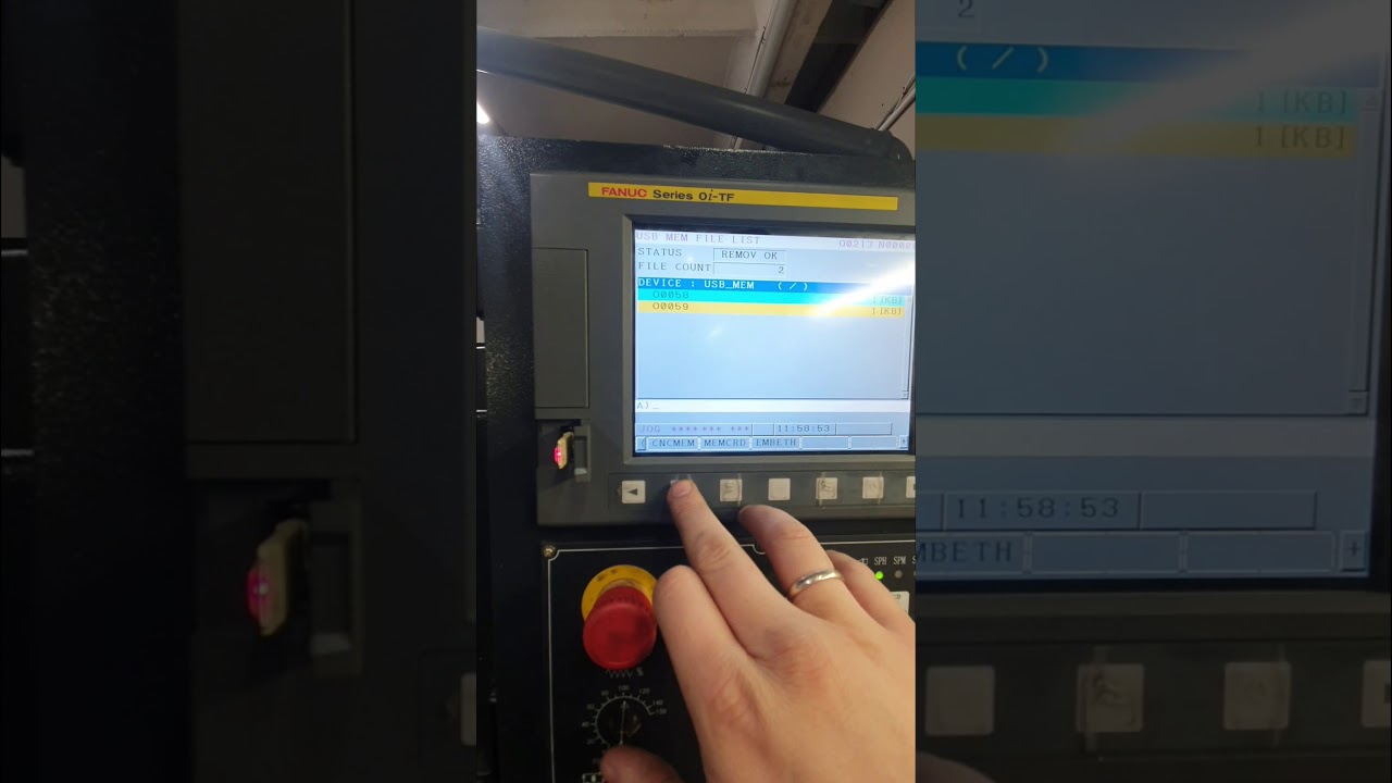ЗАГРУЖАЕМ ПРОГРАММУ С USB (ФЛЕШКИ), FANUC