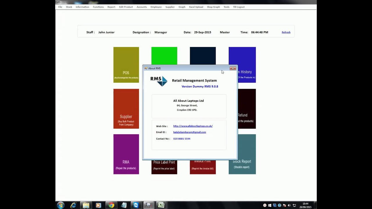 Retail Management System (RMS) - Introduction 1