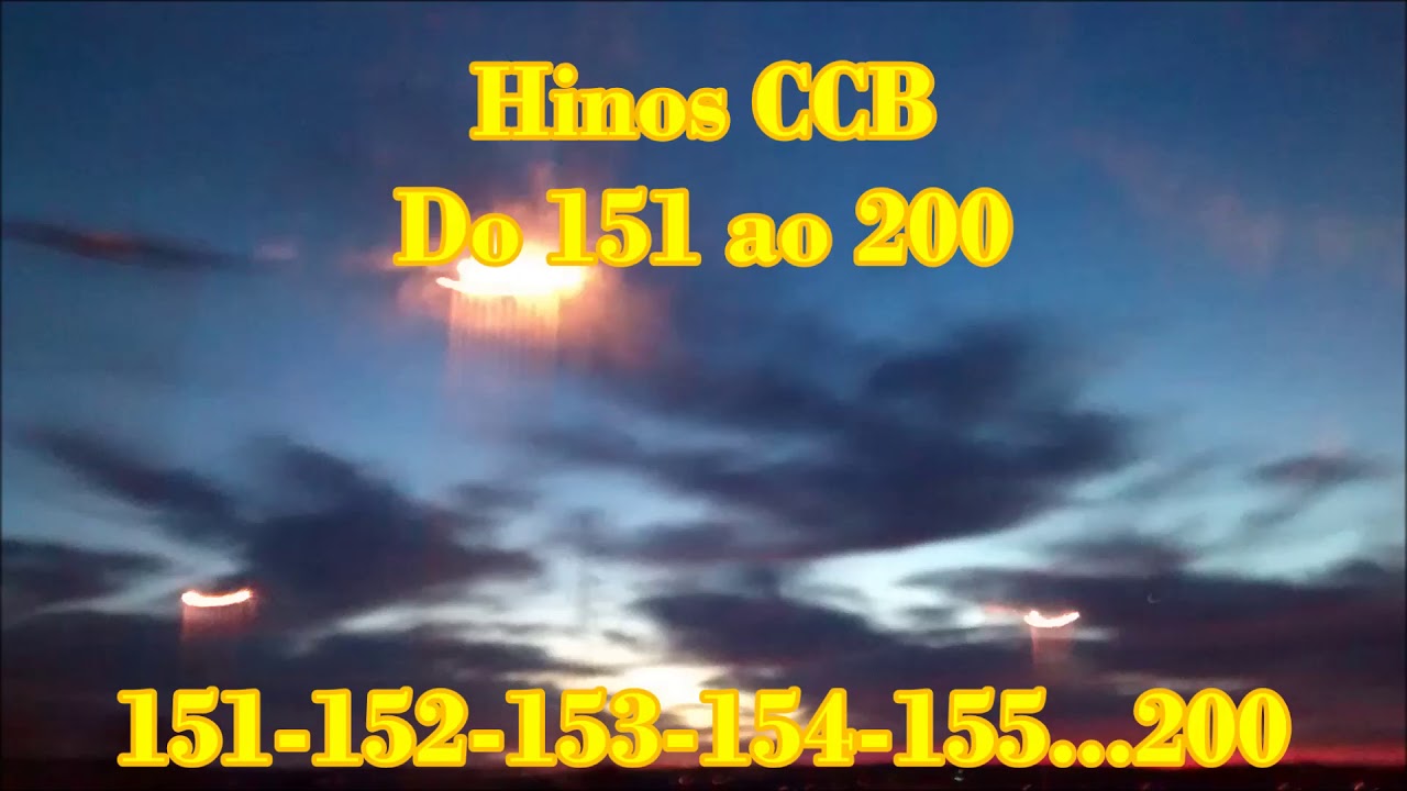 50 HINOS CANTADOS CCB - Do 151 ao 200