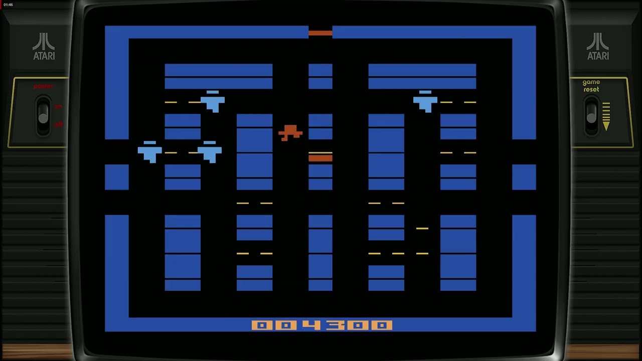 Lock 'n' Chase (Atari 2600) Gameplay | Classic Maze Chase with a Twist