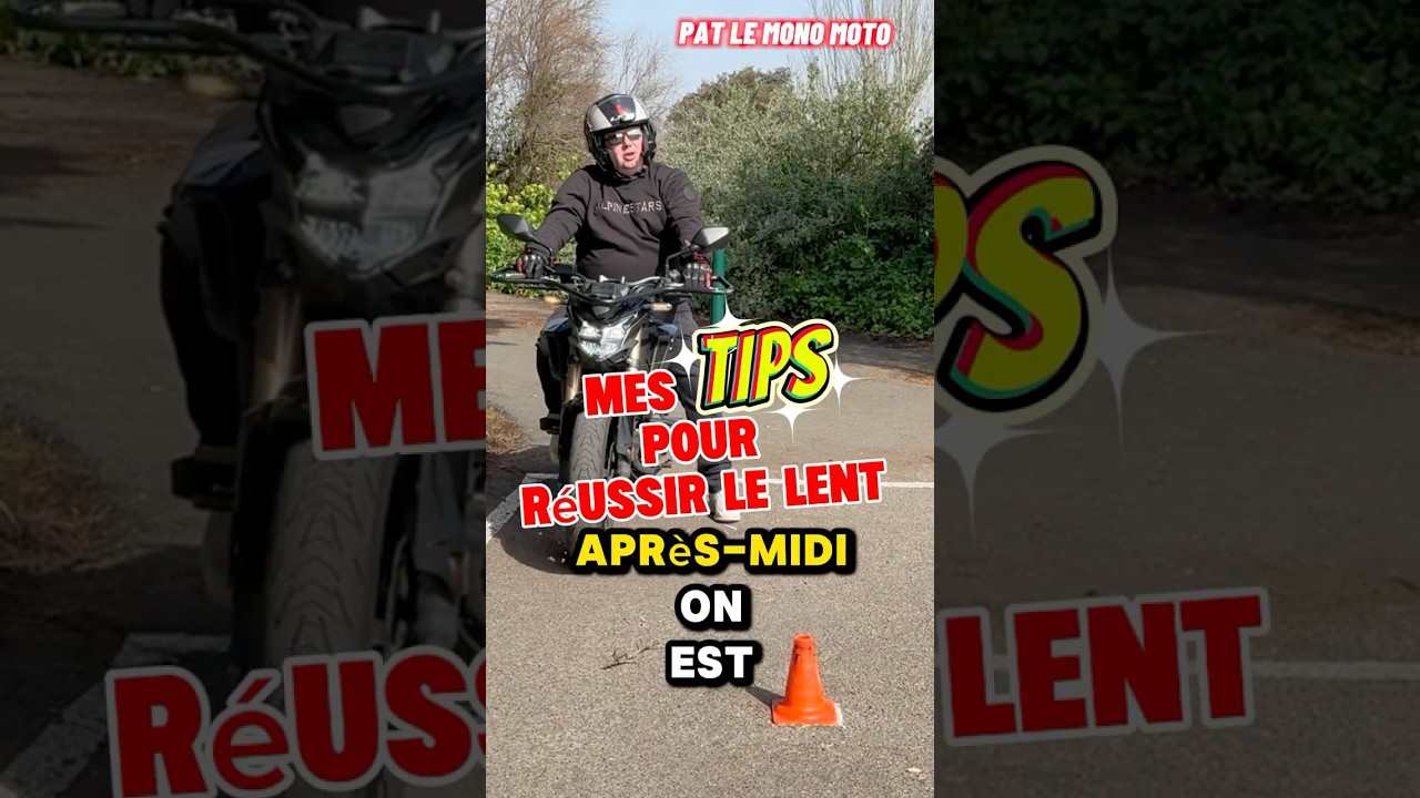 R&eacute;ussir l&rsquo;hyper lent du permis moto #permismoto