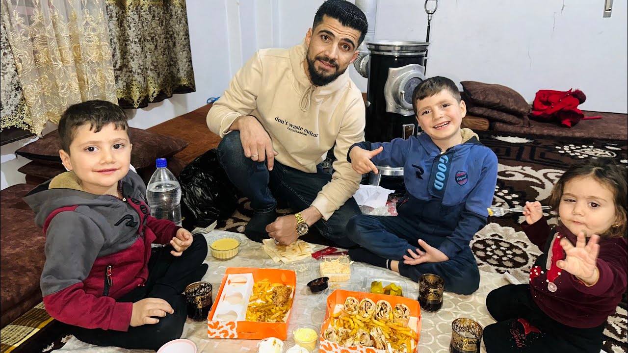 اليوم العاشر من رمضان 🌙 افطرنا  دريفلي اكل جاهز😍