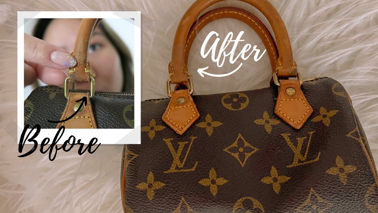 Треснувшая ручка Louis Vuitton Vachetta *Я пытаюсь ее починить*