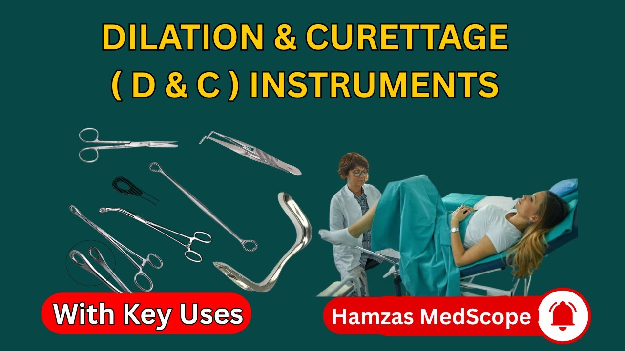 Dilation and Curettage ( D & C ) instruments | Names and Uses | Gynae instruments #obgyn #curette