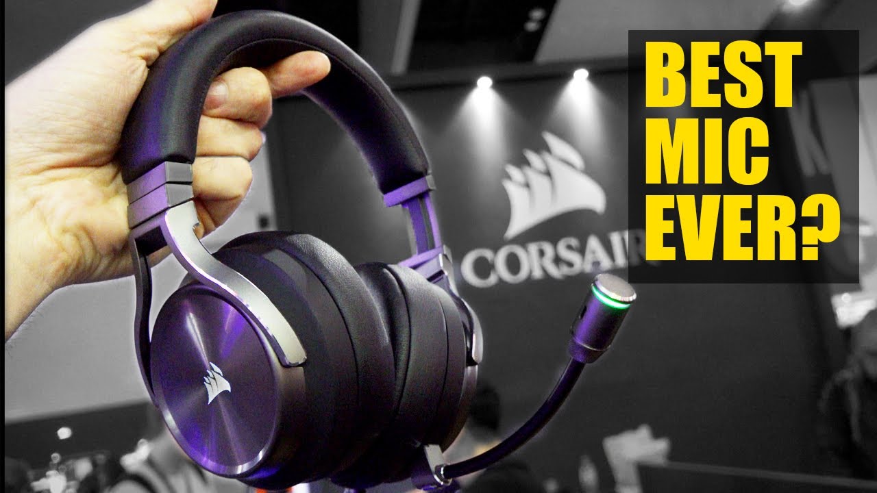 Testing out Corsair's Virtuoso Broadcast MIC Vs. Lav (AT PAX!)