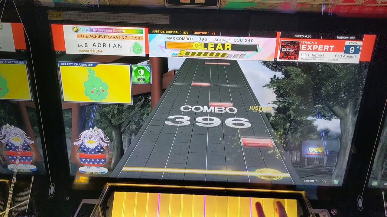 CHUNITHM LUMINOUS - Bad Apple!! feat nomico (REDALiCE Remix) [Lv. 9+ EXPERT] (SS+ FC 1,006,854)
