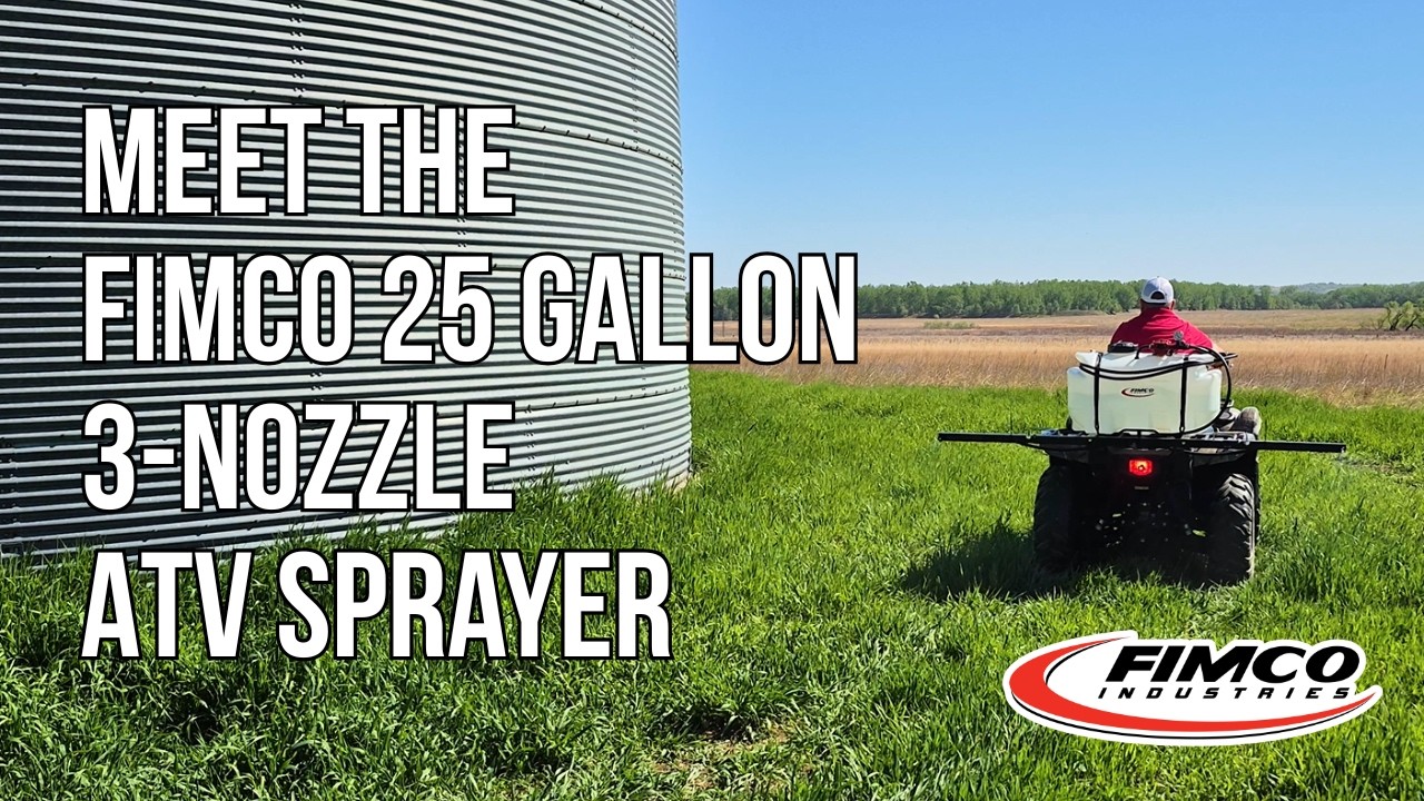 More Coverage. More Control. | FIMCO 25 Gallon 3 Nozzle ATV Sprayer