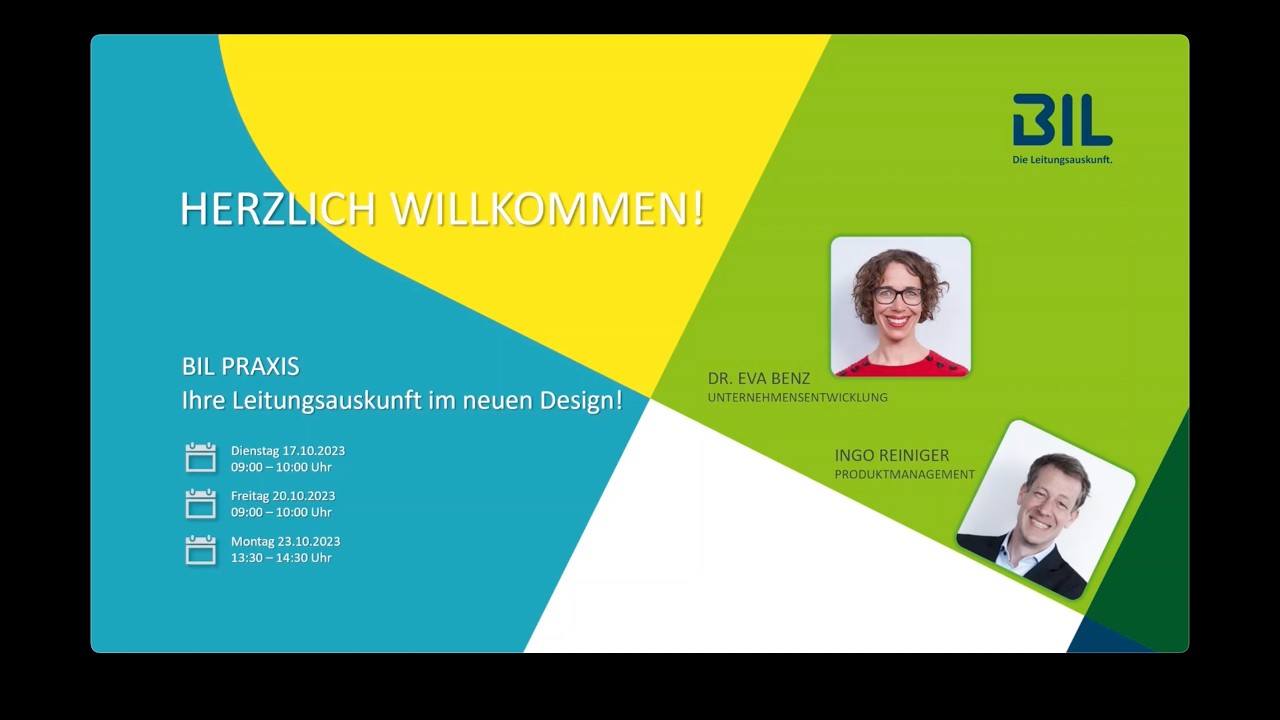 Aufzeichnung unseres Webinars „BIL Praxis – Ihre Leitungsauskunft im neuen Design!“