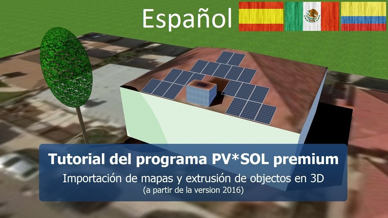 Tutorial del programa PV*SOL premium – Importación de mapas y extrusión de objectos en 3D