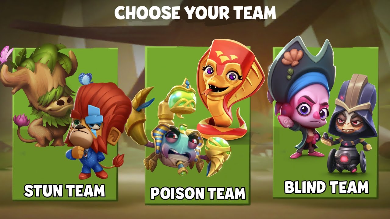Poison Team vs Stun Team vs Blind Team | Zooba @zoomanyt