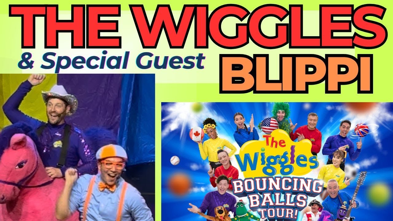 🤩 The WIGGLES Bouncing Balls Tour & special guest BLIPPI Live Show -We Met SIMON Los Angeles Concert