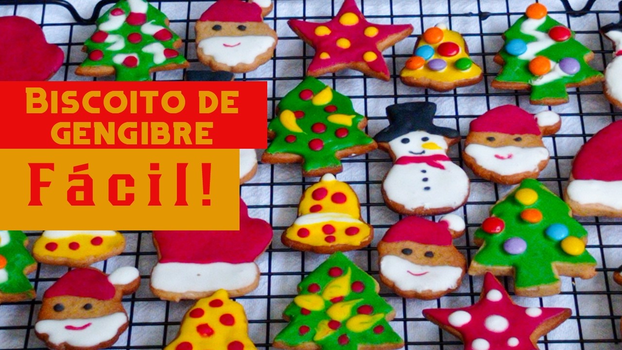 COMO FAZER BOLACHA DE GENGIBRE- GINGERBREAD rende muito e SUPER aromático