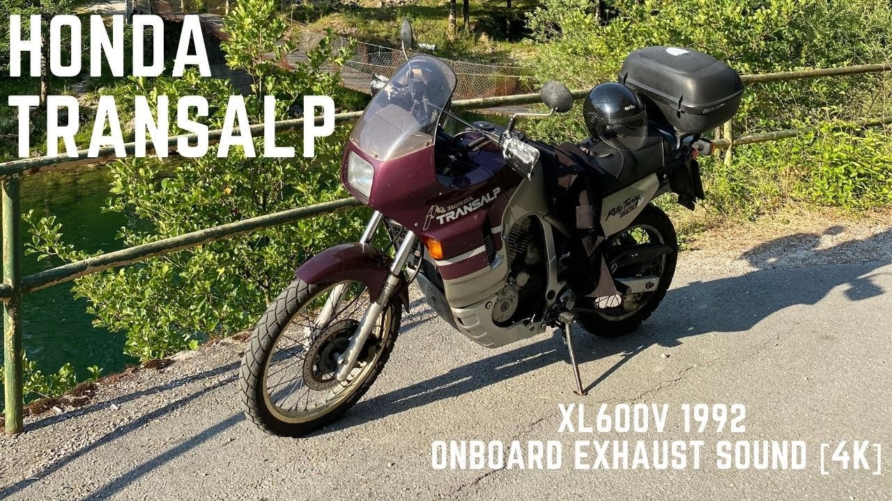 Honda Transalp xl600v Onboard exhaust sound [4K]