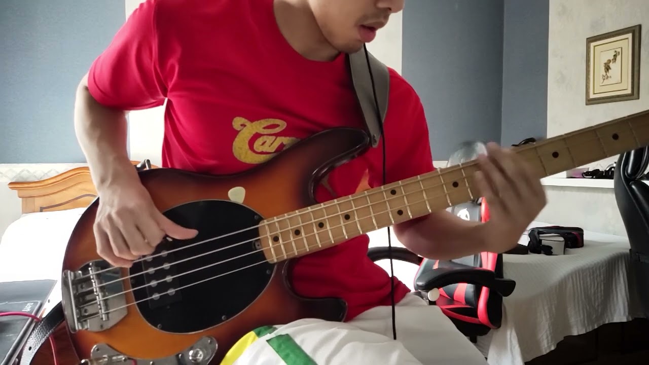 RHCP - Around The World (Bass Cover By Stanley C. w/ OLP MM2)