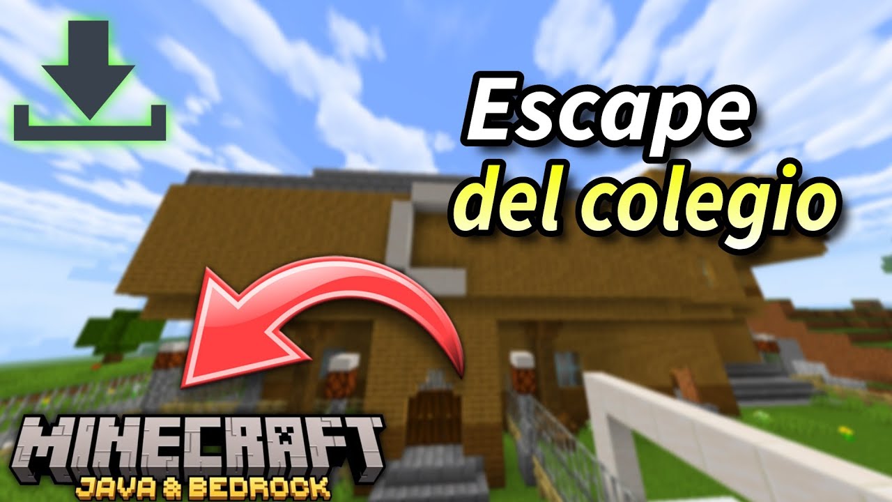 ✅ TUTORIAL: COMO DESCARGAR MI MAPA EN MINECRAFT JAVA Y BEDROCK (Escape from School map)