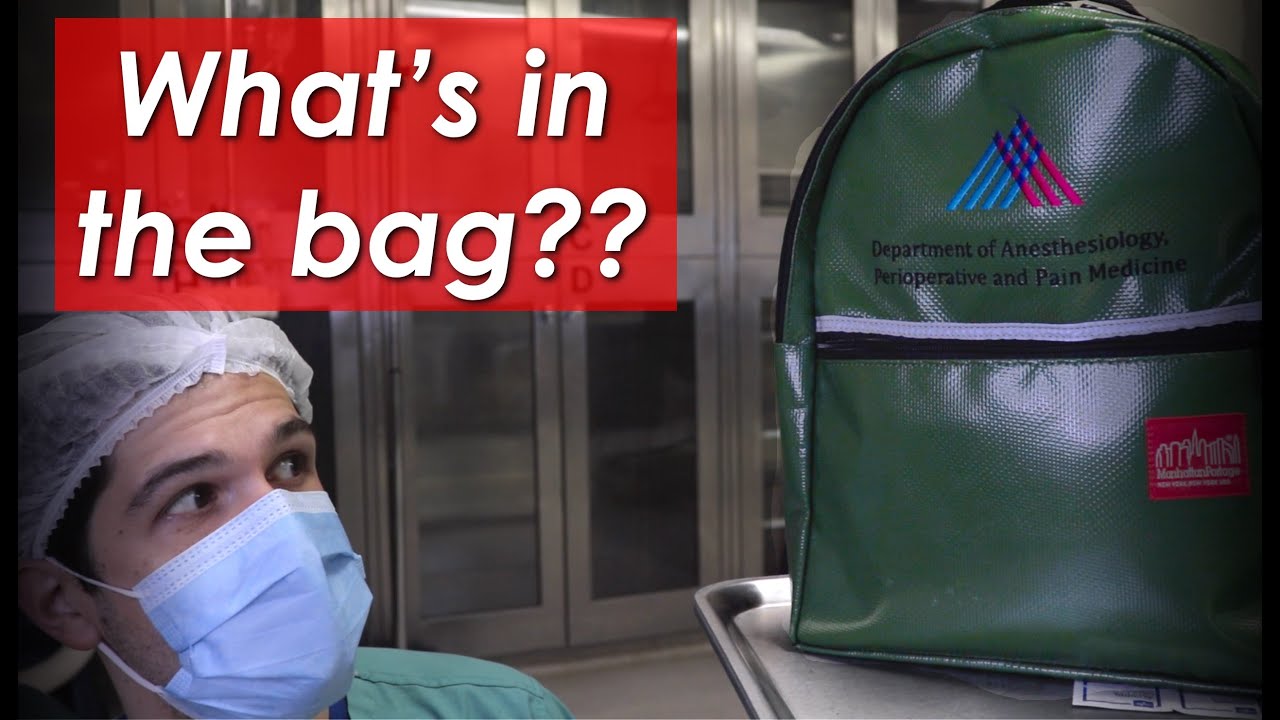 What an Anesthesia Resident Carries at Work