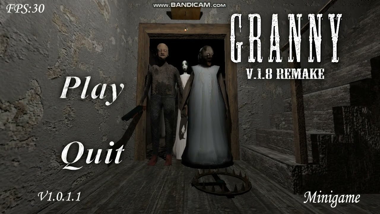 Granny V1.8 Remake {+ Stones Granny + Extra Laser + ROBOT + All Enemies} Full Gameplay Day 1
