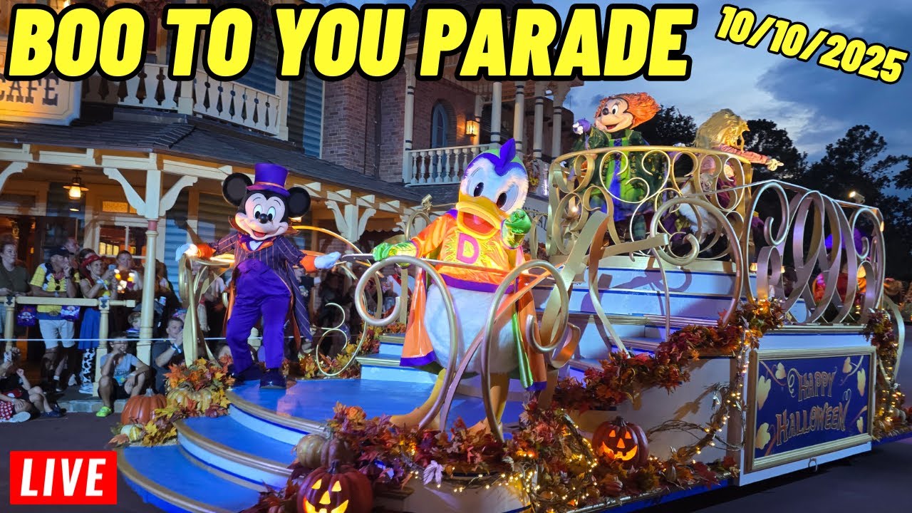 🔴 Live: Mickey's Boo too you Parade at Magic Kingdom at Walt Disney World 10/10/2025