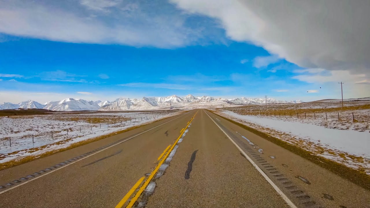 Canadian Winter Highway | 4K POV Drive with Real Road Sounds Perfect for Indoor Cycling - Pt 5; Ep 5