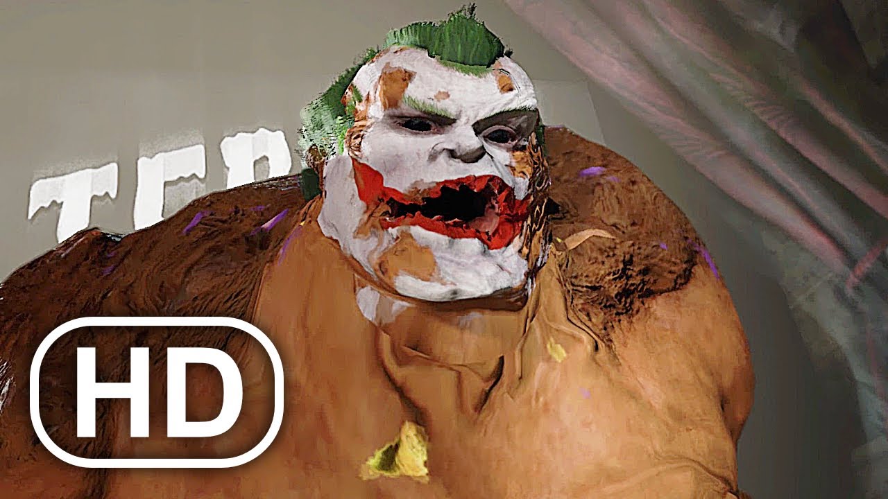 Joker Turns Into Monster Scene 4K ULTRA HD - Batman PS5 Arkham City Remastered