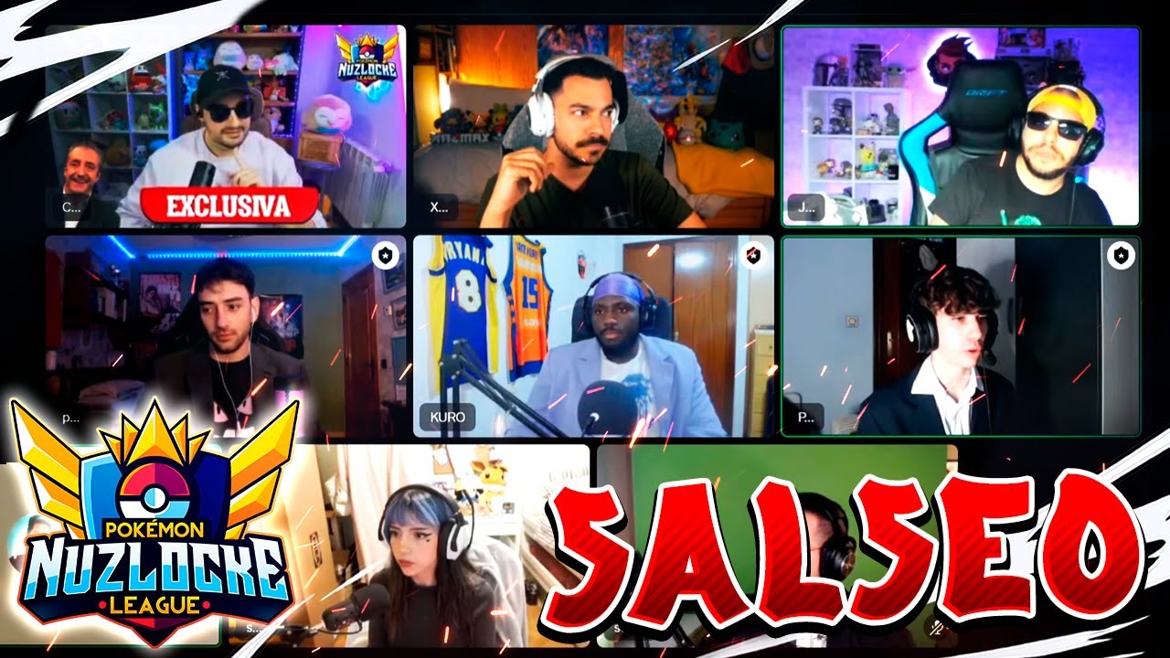 ¡¡ME BANEAN DEL TORNEO!! 🔴 CHUP CHUP con los PARTICIPANTES de la NUZLOCKE LEAGUE 🏆