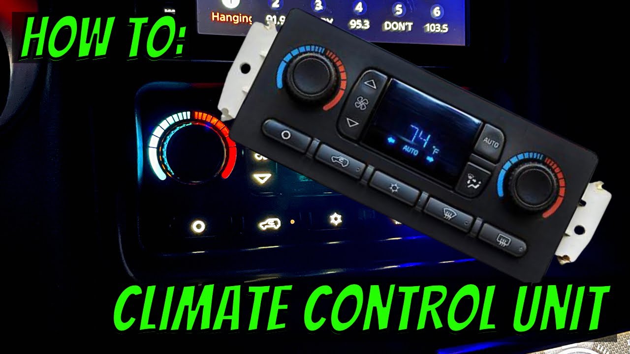 How to Replace Your Climate Control Unit Silverado/Sierra 03-07 GM/GMC