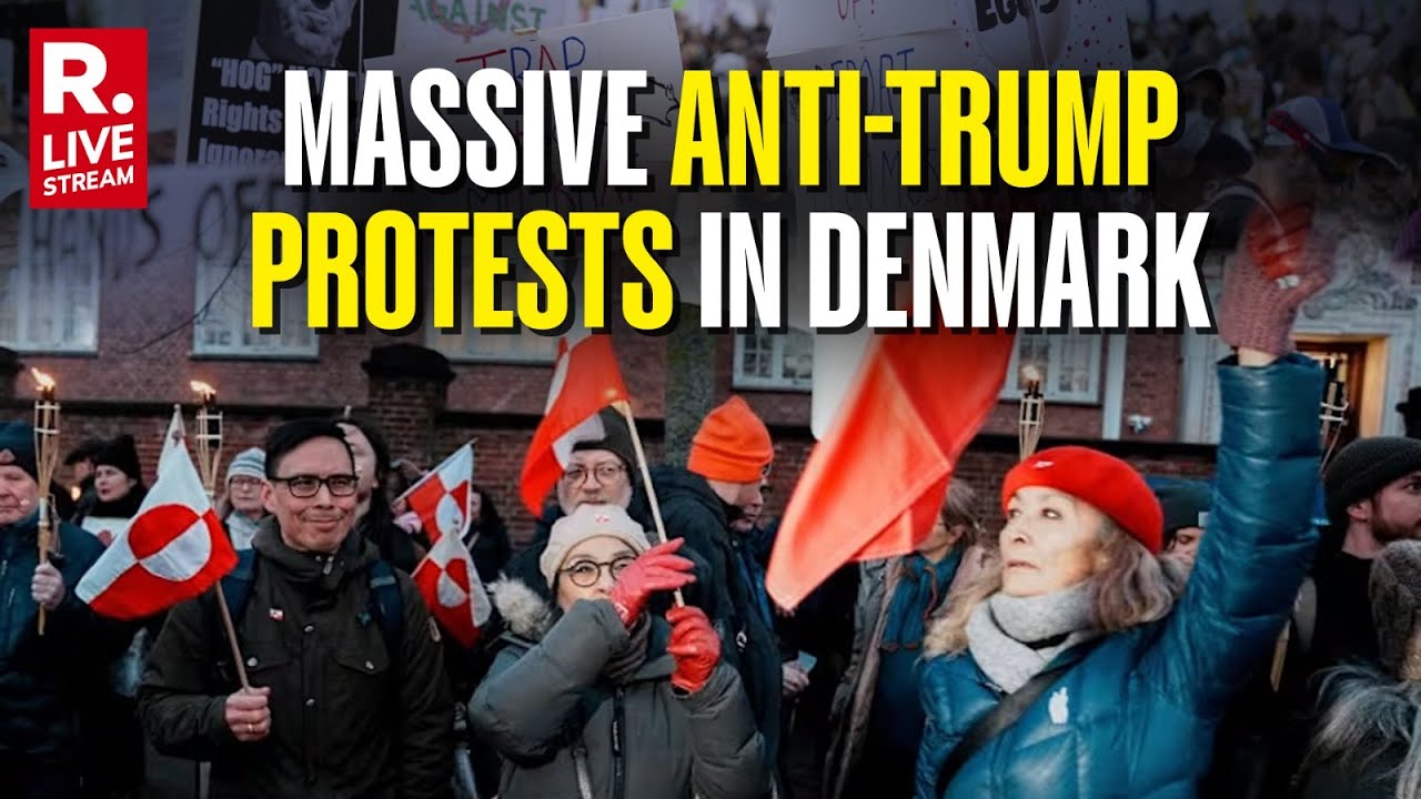 LIVE: Massive Protests in Copenhagen in Solidarity with Greenland After Trump’s Threats