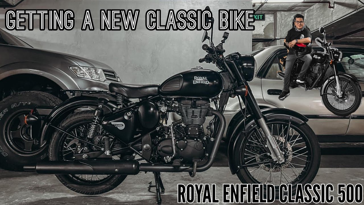 GETTING MY NEW CLASSIC BIKE | ROYAL ENFIELD CLASSIC 500 - STEALTH BLACK
