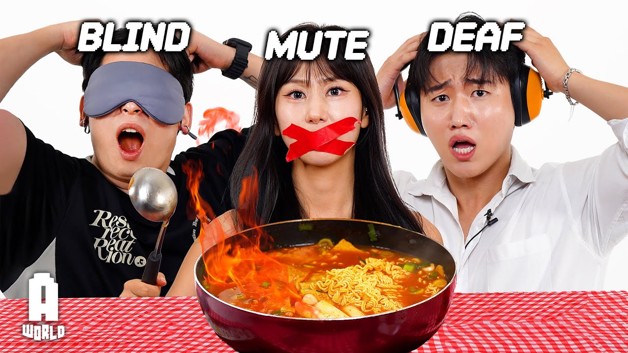 BLIND DEAF MUTE COOKING CHALLENGE!
