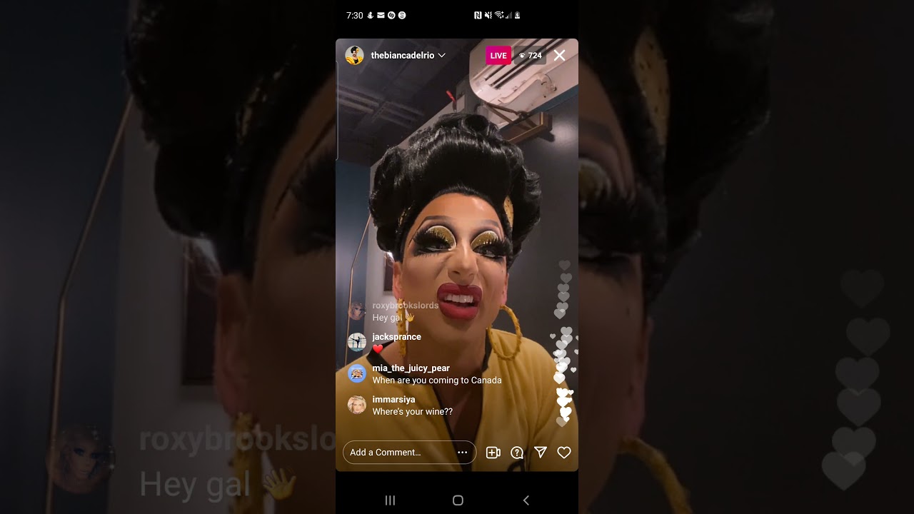 bianca del rio - rpdr s6 winner - instagram live - wednesday, 20 october 2021