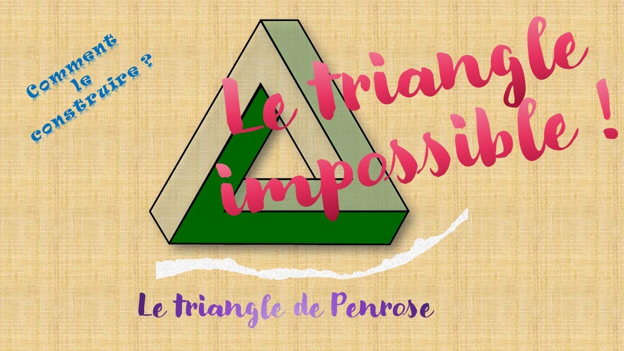 Un triangle impossible : le triangle de Penrose