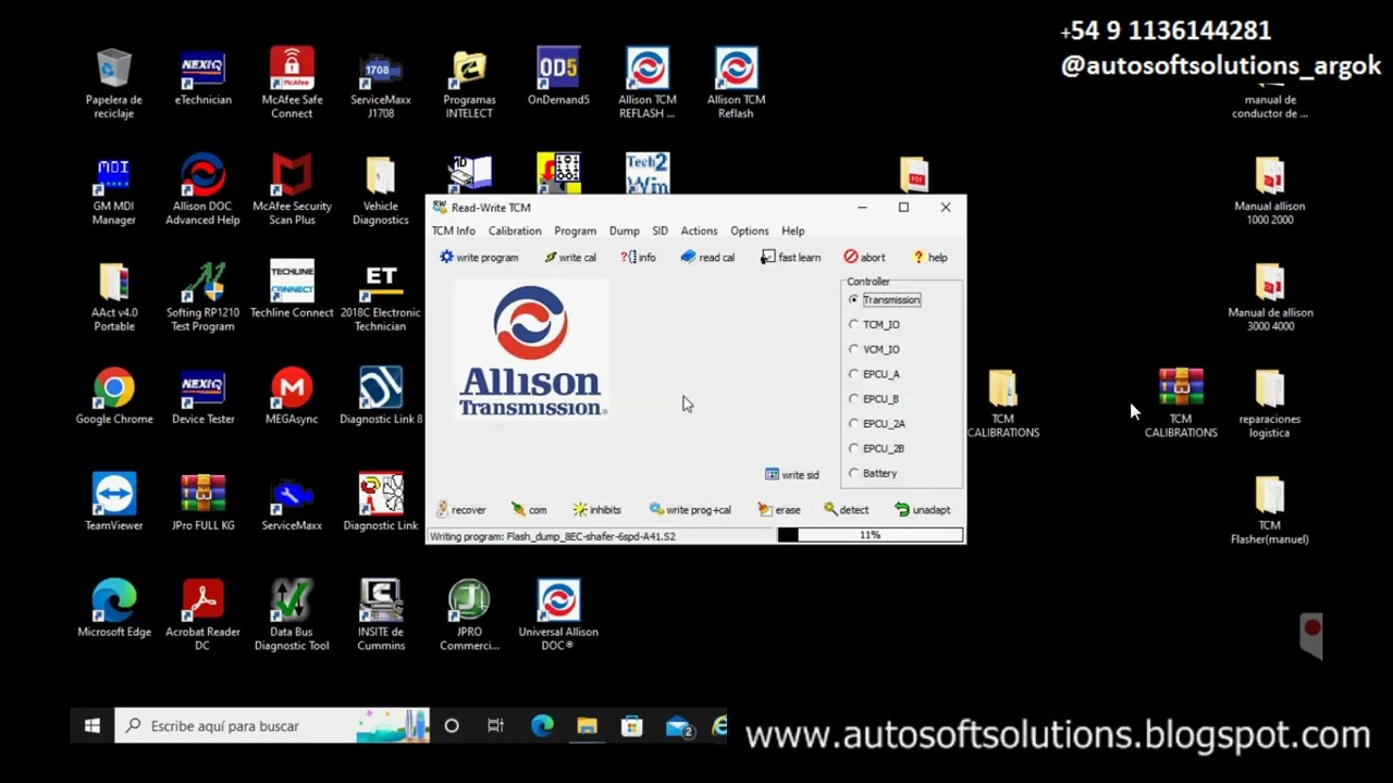 Allison TCM Reflash v7 Offline Tool Full Software AutoSoftSolutions