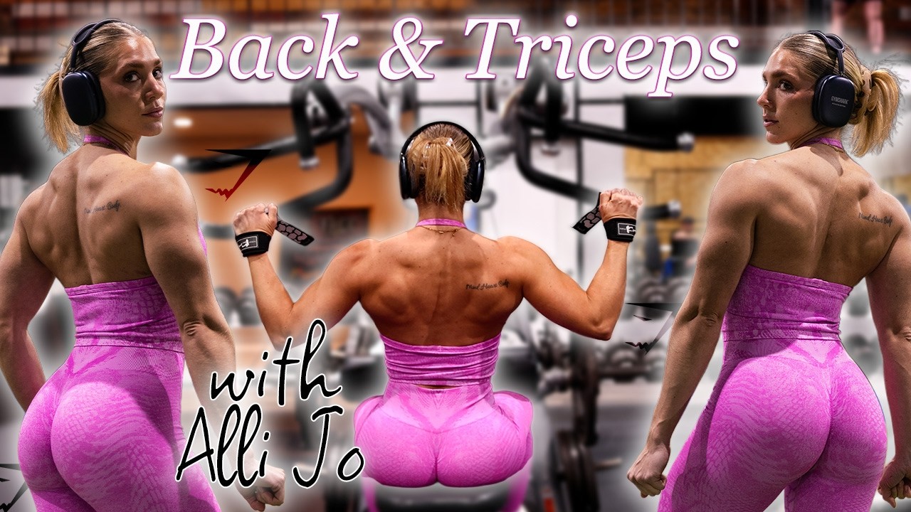 WORKOUT WITH ME | MIC'D UP BACK & TRICEPS