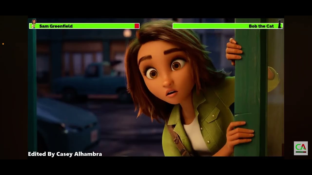 I voiced over luck cat chase with healthbars