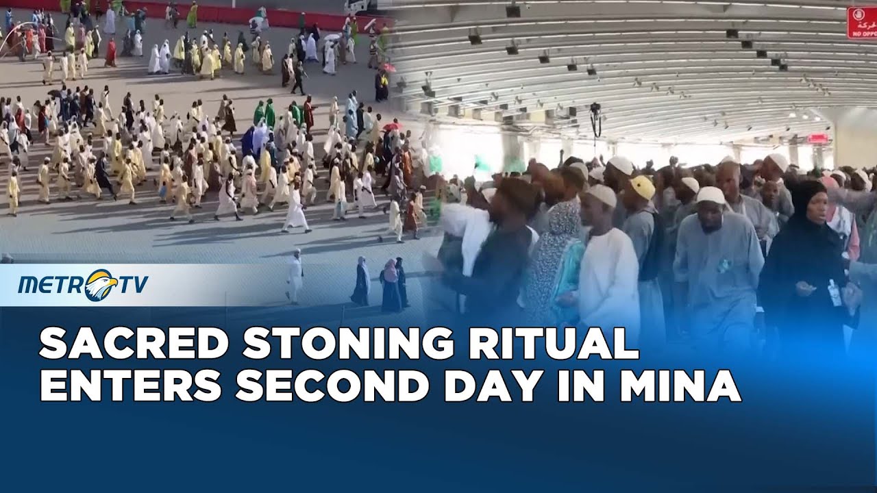 Muslim Pilgrims Continue Sacred Stoning Ritual in Mina During Hajj