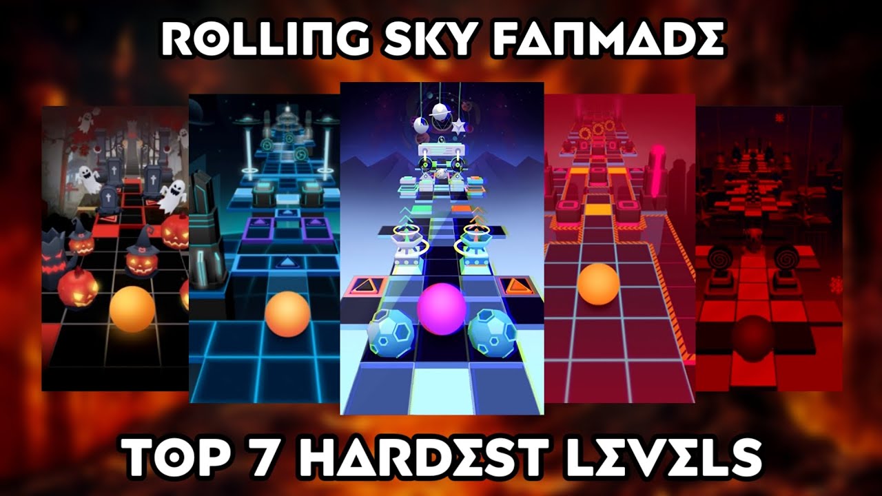 Rolling Sky Edit - Top 7 Hardest Levels