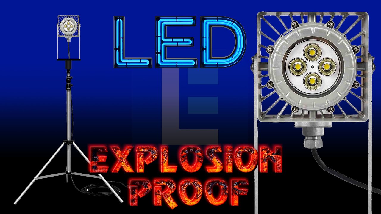 50W Explosion Proof LED Tripod Light - Industrial Elevated Lighting for Your Work Projects!