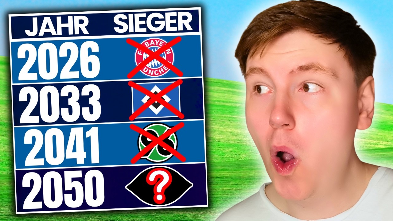 Bundesliga, aber jeder Meister wird GELÖSCHT