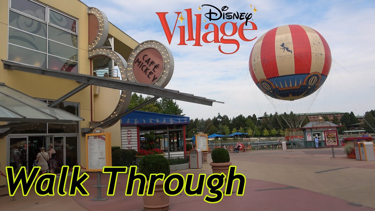 Disney Village at Disneyland Paris Walk Through with The Legend