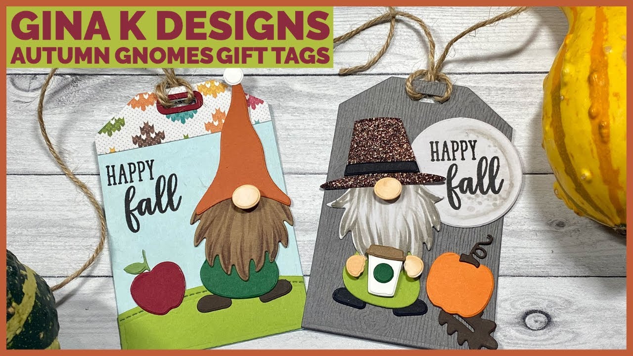 Gina K Designs | Autumn Gnomes Gift Tags