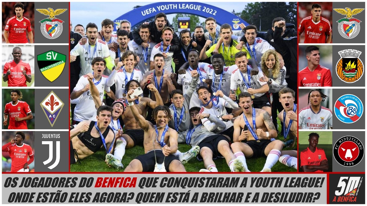 🏆 A equipa do Benfica que conquistou a Youth League em 2022: onde estão eles agora? 🏆