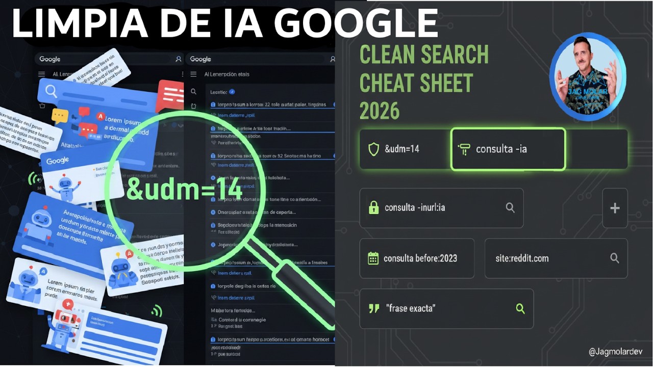 🔍 Google sin IA: El truco de la URL para limpiar tus búsquedas