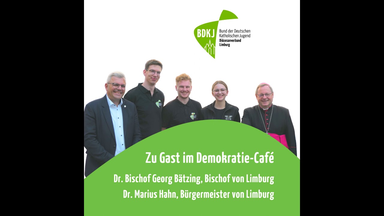 Bischof Bätzing und Bürgermeister Hahn zu Gast im Demokratie-Café