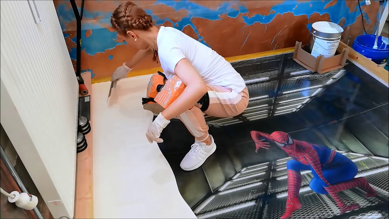 3D Boden Schritt für Schritt | Weiß Marmorboden Schulung