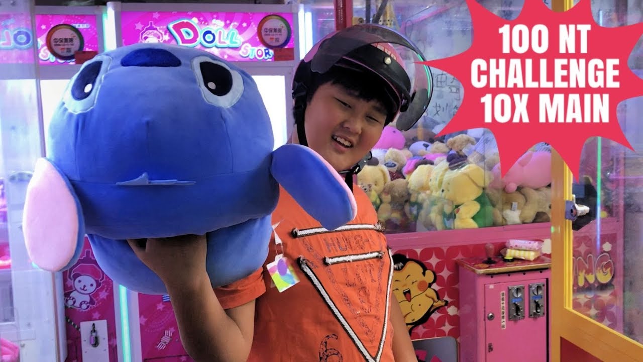 10 X CHALLENGE (100NT) Rp.45.000,-  CLAW MACHINE | 夾娃娃